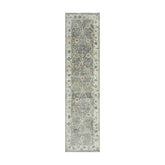 LoomBloom Multi Size Hand Knotted Gray Oushak Wool Rug